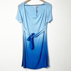 PEPPE PELUSO BLUE OMBRE WOMEN SHORT DRESS SIZE MEDIUM BRAND NEW